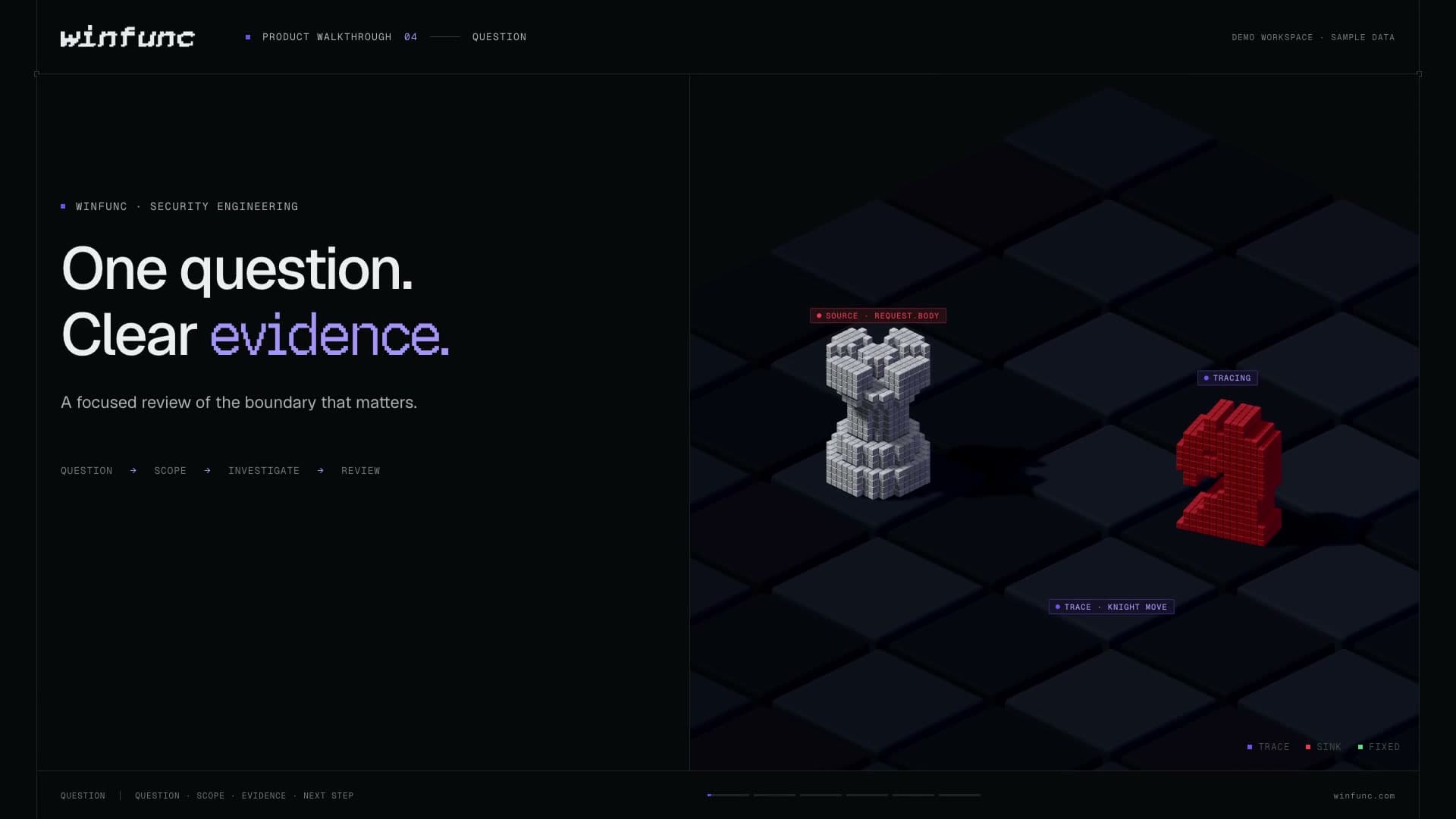 Investigate one security question video preview